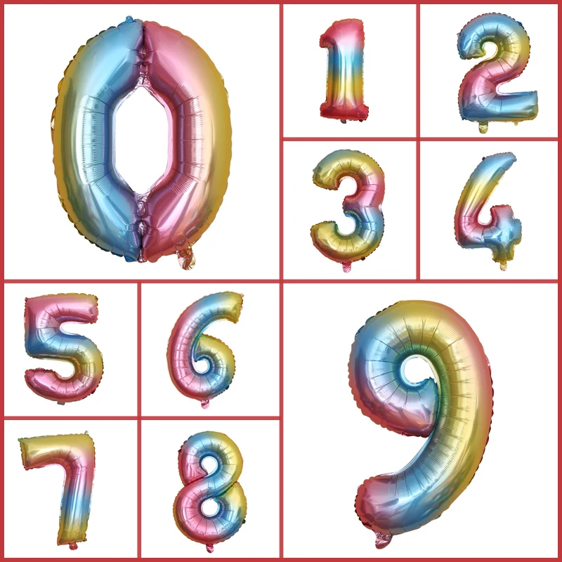 Надувные шары из алюминиевой фольги воздушные гелиевые с большим числом 16 32 40