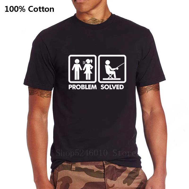Футболка мужская с надписью Проблема разрешения забавная тенниска из хлопка