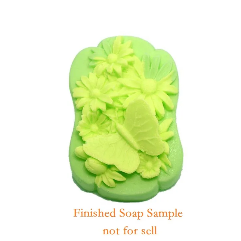 3D силиконовая форма для мыла в виде бабочки цветов шоколада свечи сделай сам