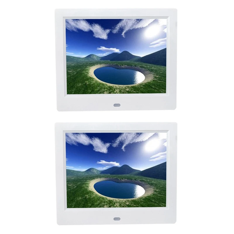 

Цифровая фоторамка, светодиодный экран 8 дюймов HD 1024X768, мультимедийный плеер MP3 MP4 с будильником, электронный альбом