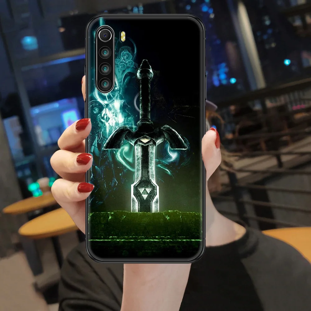 

Legend Game Zelda Phone case For Xiaomi Redmi Note 7 7A 8 8T 9 9A 9S 10 K30 Pro Ultra black painting cover trend hoesjes luxury
