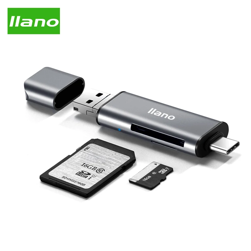 Llano кардридер USB 2 0 Type C для SD Micro TF адаптер ноутбуков Аксессуары OTG смарт памяти