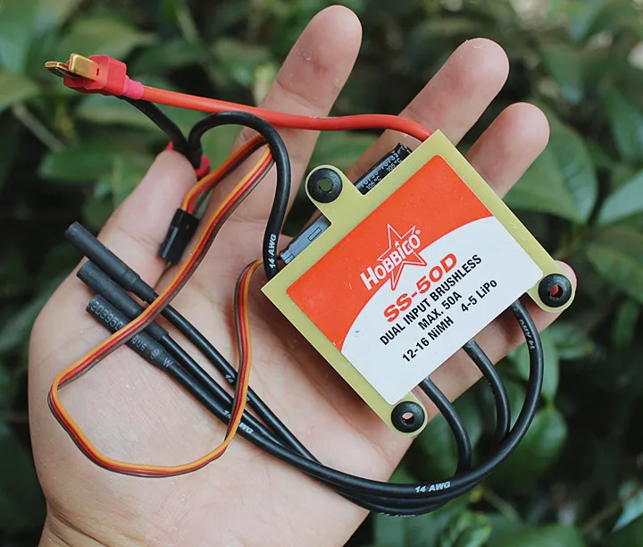 Высококачественный флуоресцентный двигатель Hobbico 50A ESC + Полетный контроллер Futaba