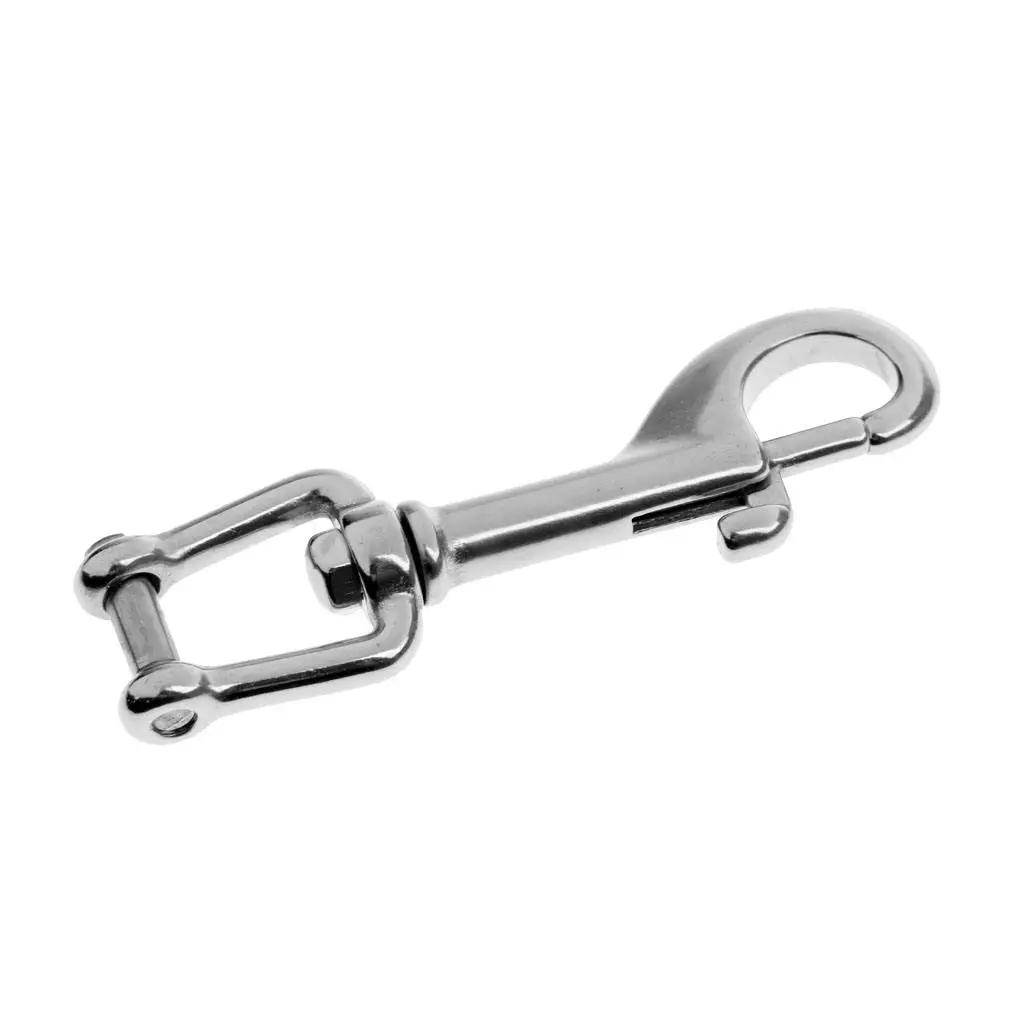 Hook Fastener Clip Dog Clasps Carabiners Swivel Stainless Steel - 8.5x2.3cm | Автомобили и мотоциклы