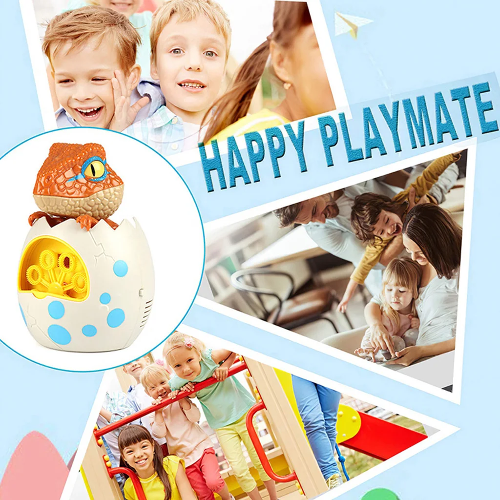 

Dinosaur Automatic Bubble Maker Machine Bubble Blower Toy for Kids