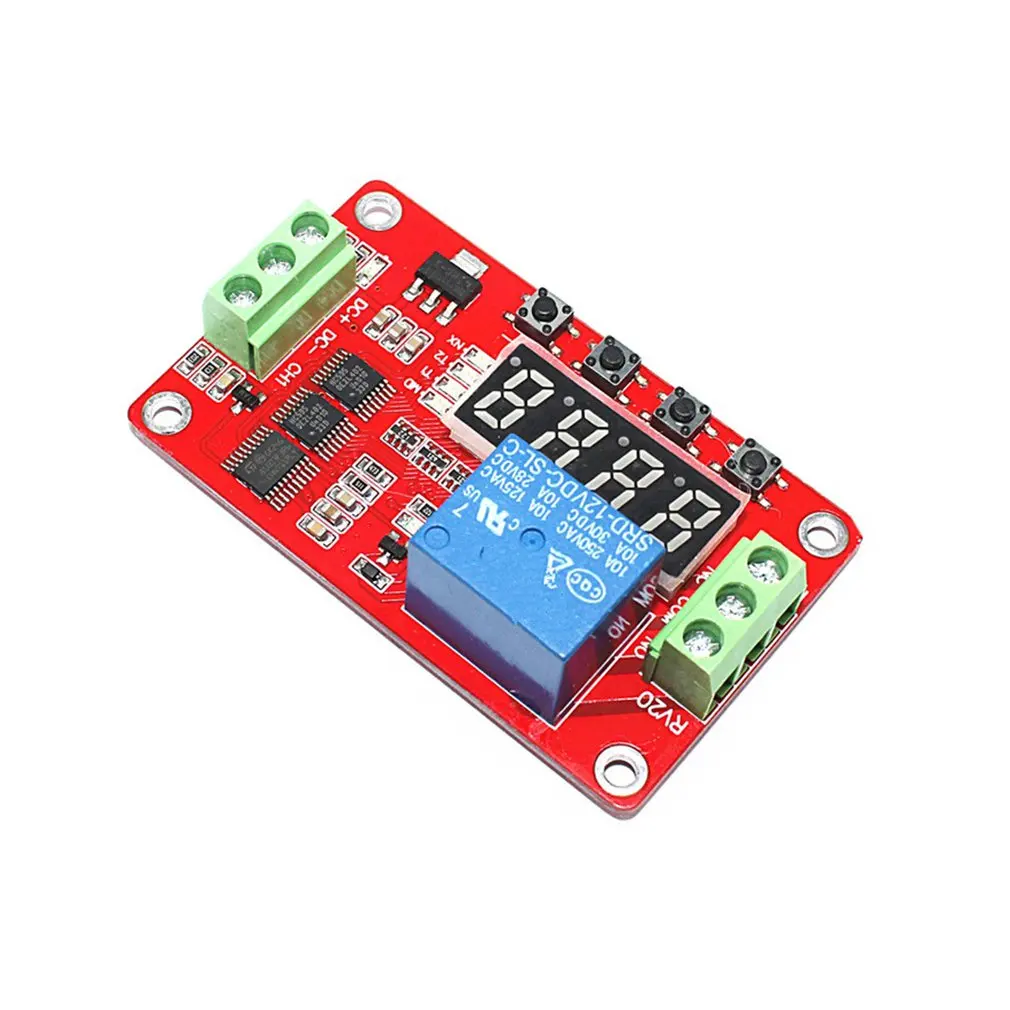 

FRM01 12V 1 Channel Multifunction Relay Module Delay Timer Switch Self-Locking Timing Module