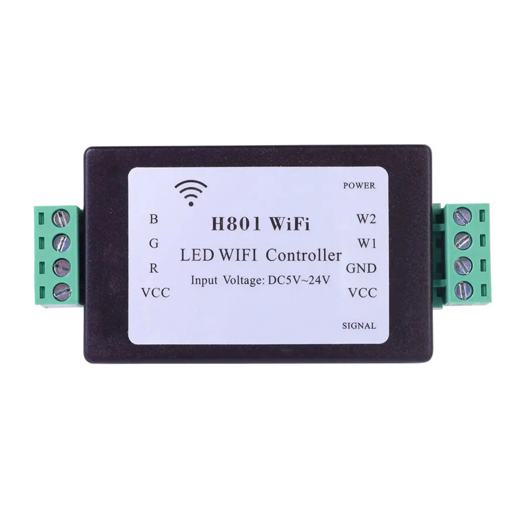 H801 RGBW Wi-Fi светодиодный контроллер для светодиодные полосы света DC5-24V Вход 4