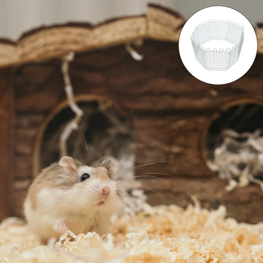

8Pcs Pet Fence Cage Assemble Fence Hamster House Small Pet Fence Amusement Park