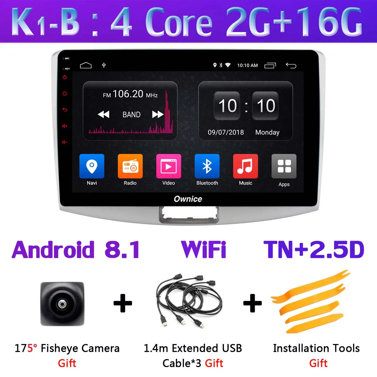 360 ° камера 4G WiFi Android 9,0 4G+ 64G DSP SPDIF CarPlay Автомобильный мультимедийный плеер для VW Passat B6 B7 Passat CC gps навигация радио - Цвет: K1-B