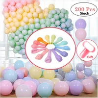 100200 piece 510 inch macaron latex balloon romantic pastel candy color wedding birthday party decoration helium balloon globe