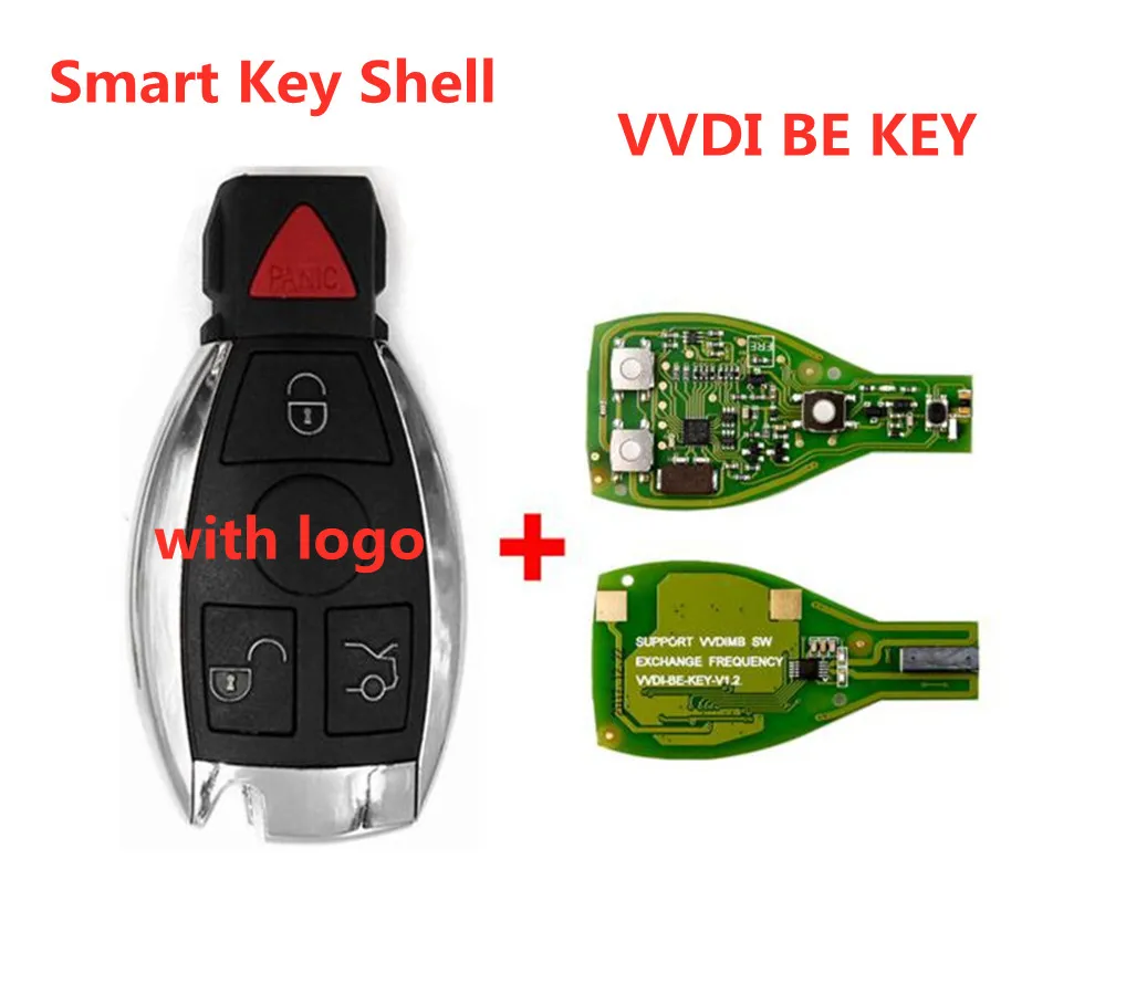 5 шт. Xhorse VVDI BE Key Pro улучшенная версия с умным корпусом ключа 3 + 1 кнопка для B-enz