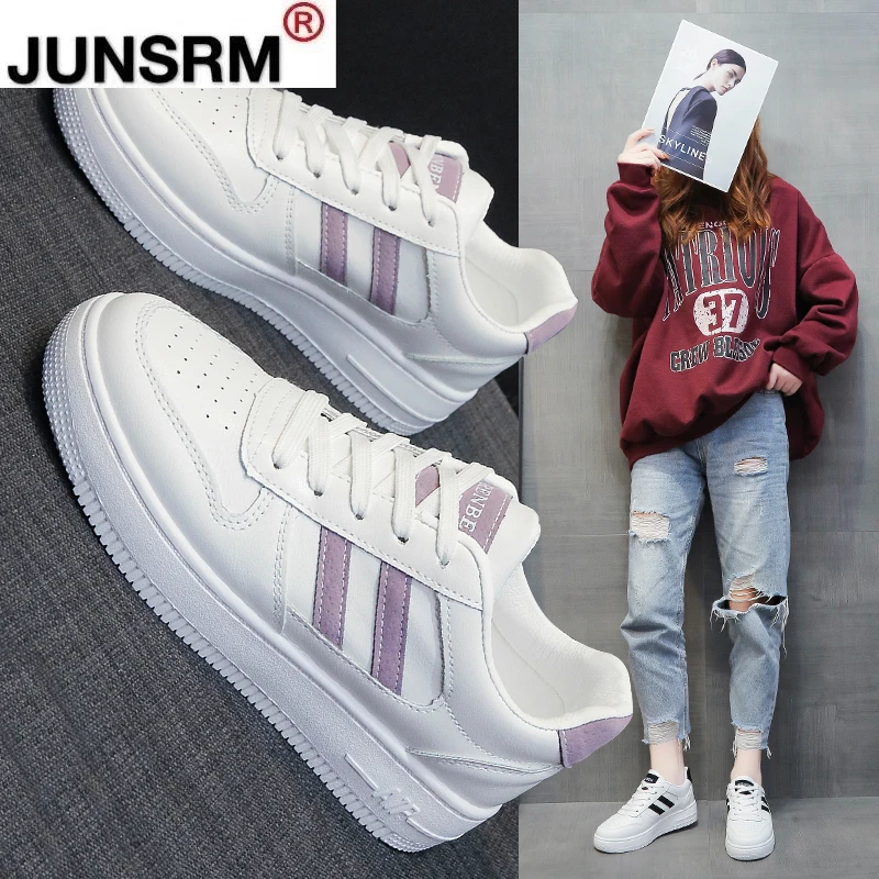 

New spring 2021 fashion women's shoes sneakers show high running shoes platform comfortable breathable trend off white