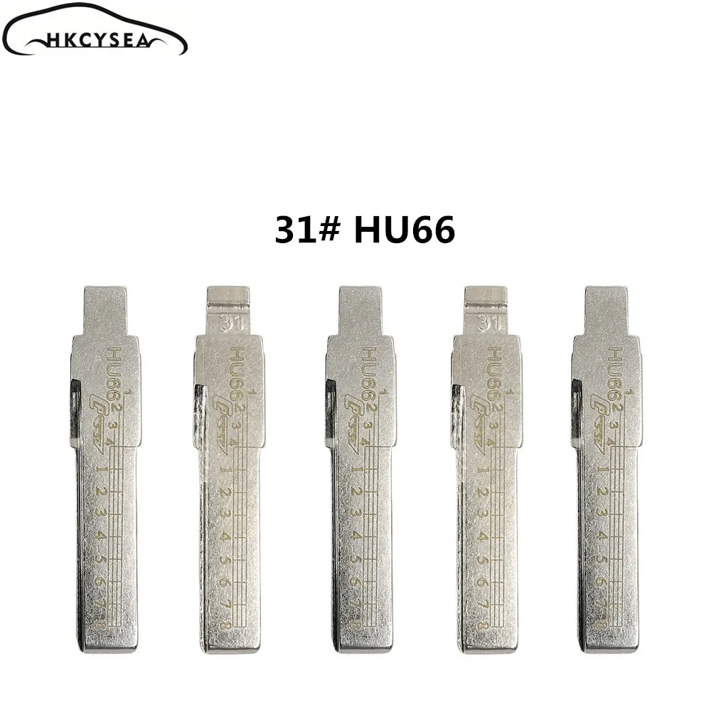 HKCYSEA гравированные линии чистые весы необработанные KD ключ лезвие 31 # HU66 для