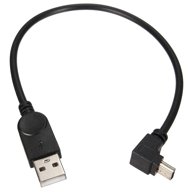 Черный кабель USB2.0 типа А к мини usb B Мужской 5pin 480 Мбит/с для передачи данных