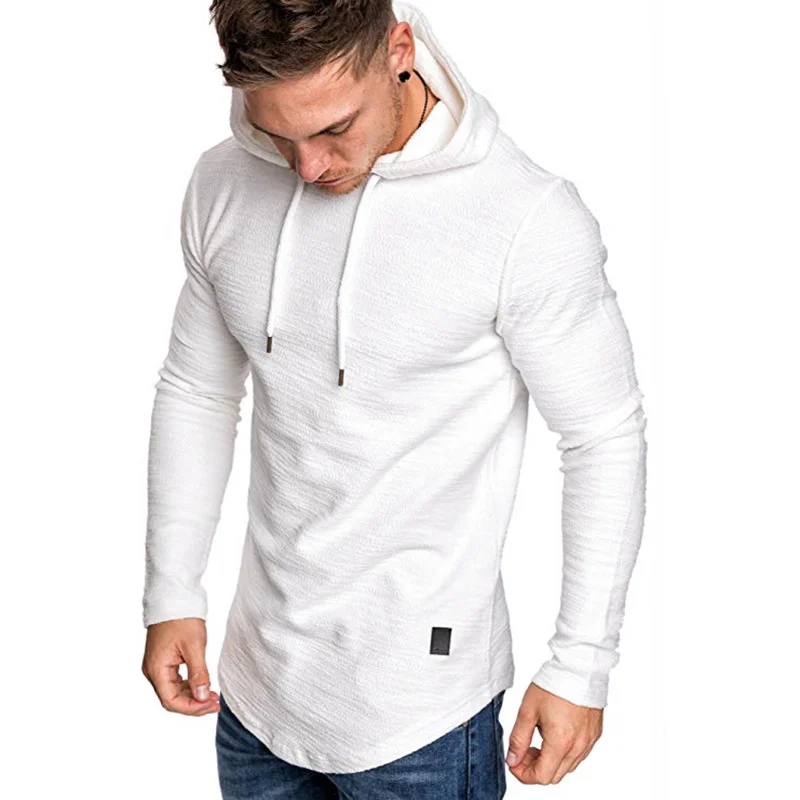 

Fashion Men's Hoodie Handsome Trend Personality Europe And America Solid Color Sweatshirts Cotton Material Soft All-Match Casual