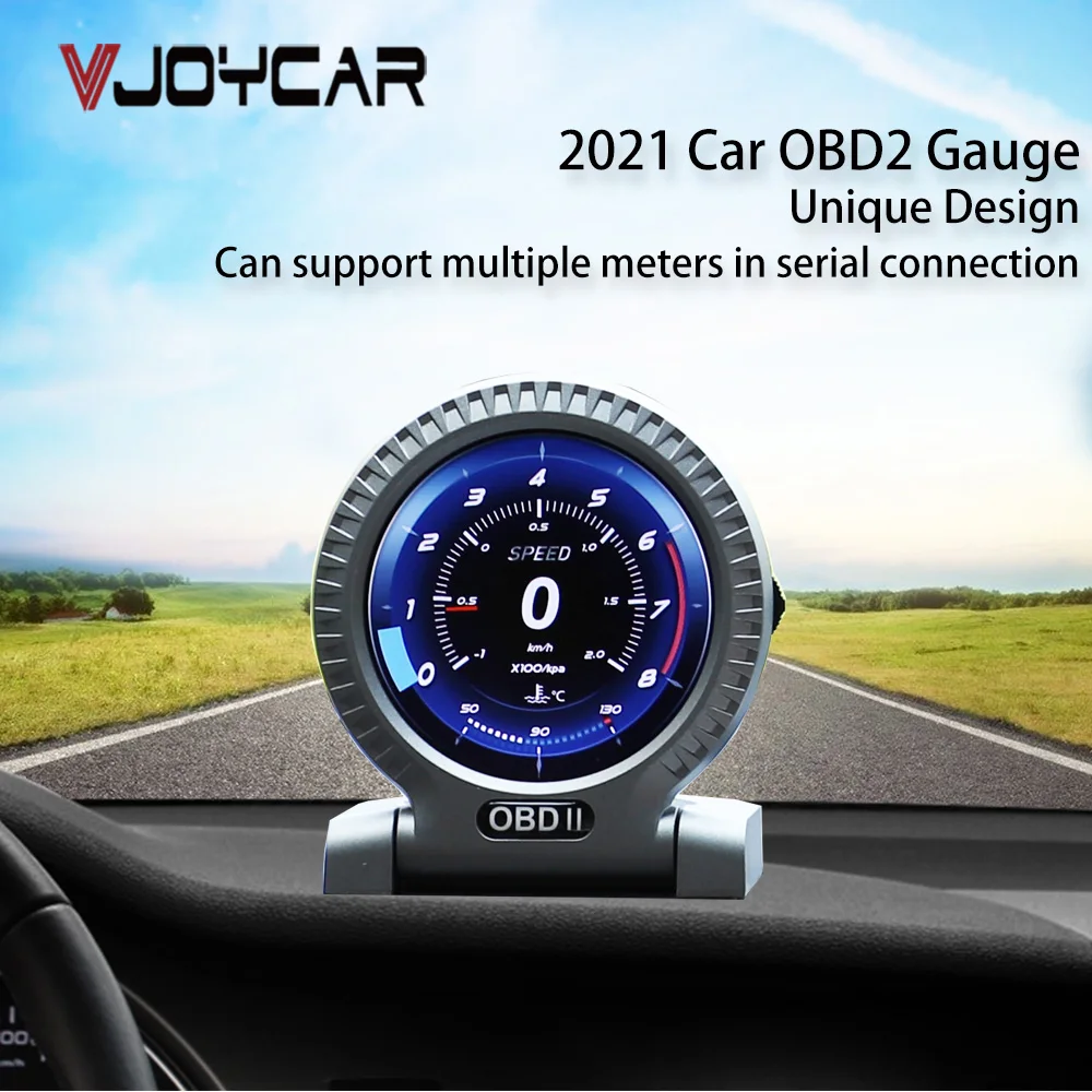 2021 новейший V10 автомобильный HUD OBD2 умный Манометр дисплей с головкой контроль