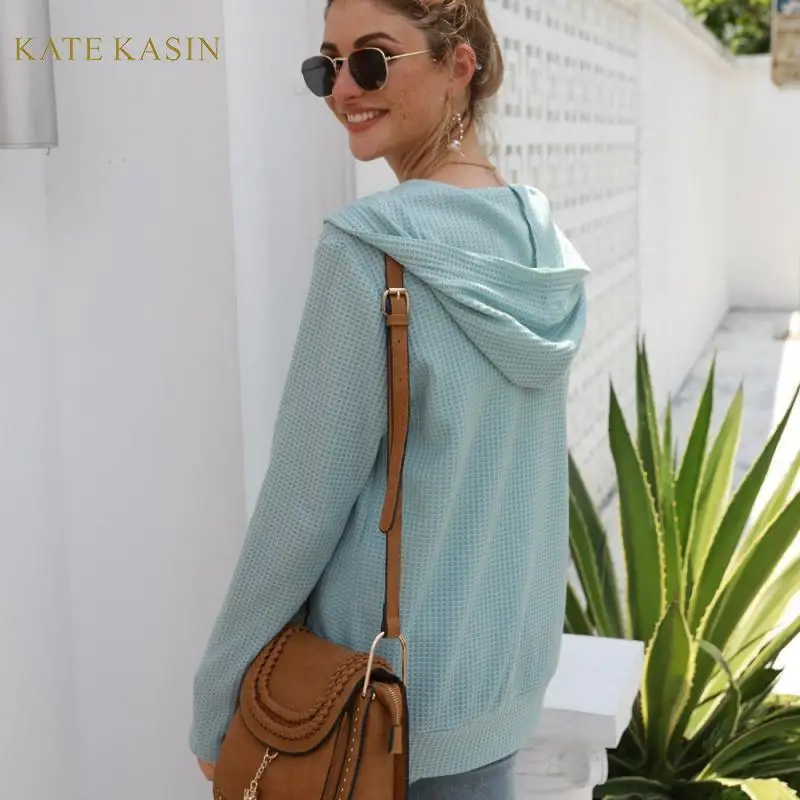 Kate Kasin 2019 осенний Новый трикотажный Женский Повседневный свитер с длинными