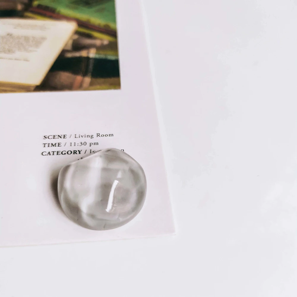 Resin Plastic Cabochon Round Flat Back Base Jewelry Component Diy Handmade Material 10pcs - Цвет: 4