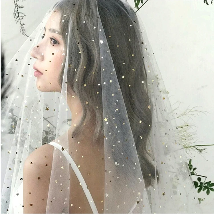 

2019 Hot Sale Two Layer White Ivory Tulle Bridal Veil Lace Edge Cheap Short Wedding Veils veu de noiva longo In Stock