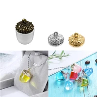 1 set acorn type resin silicone molds necklace pendants cap holder epoxy resin mold for diy crafts jewelry making handmade gifts