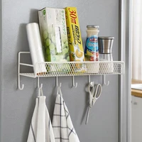 6 hooks wall mount mail and key holder bathroom organizer shelf keys rack for entryway bedroom hallway kitchen office wholesale