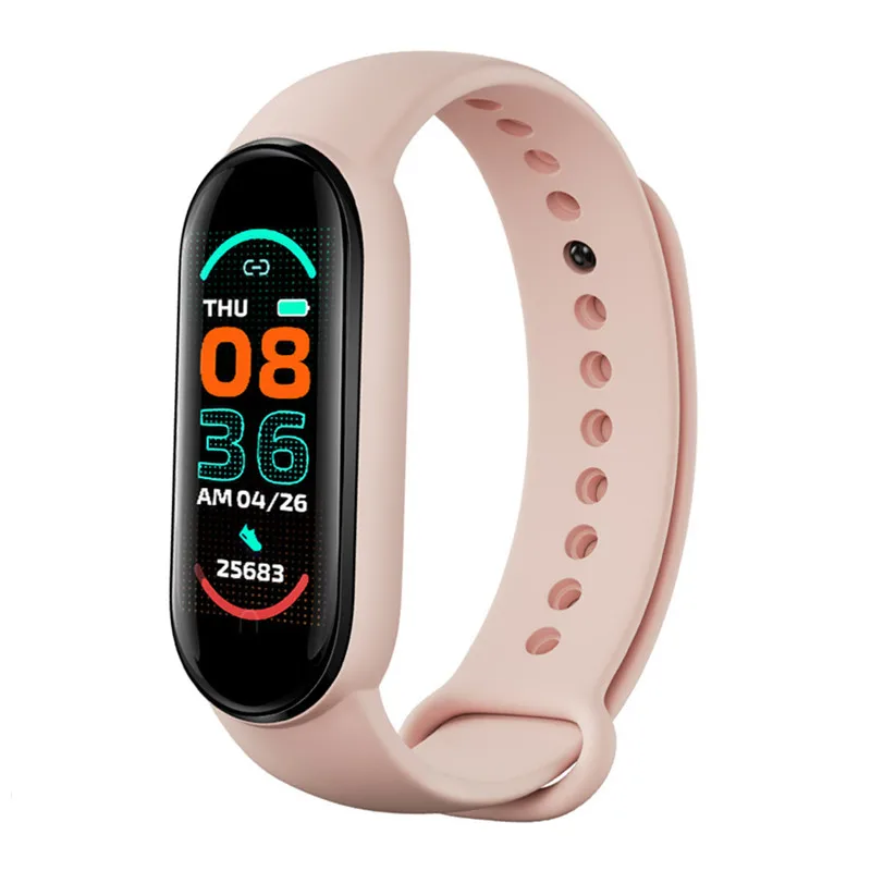 

13 Mandarin Version Smart Watch M6 Heart Rate Blood Pressure Bluetooth Step Music Weather Sleep Monitoring Smart Sports Bracelet