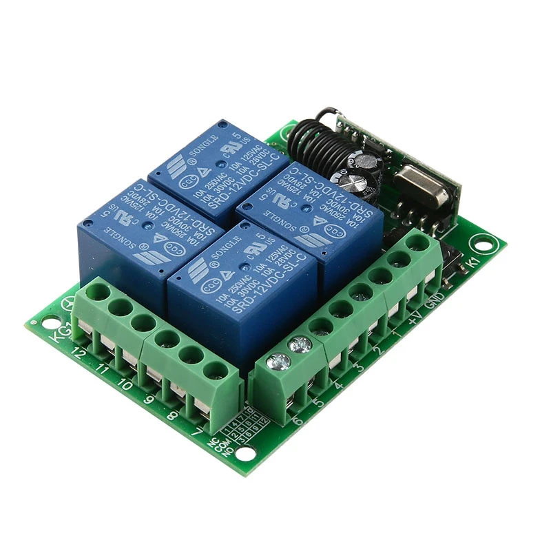 KTNNKG DC 12V 4CH беспроводной пульт дистанционного управления релейный модуль умный