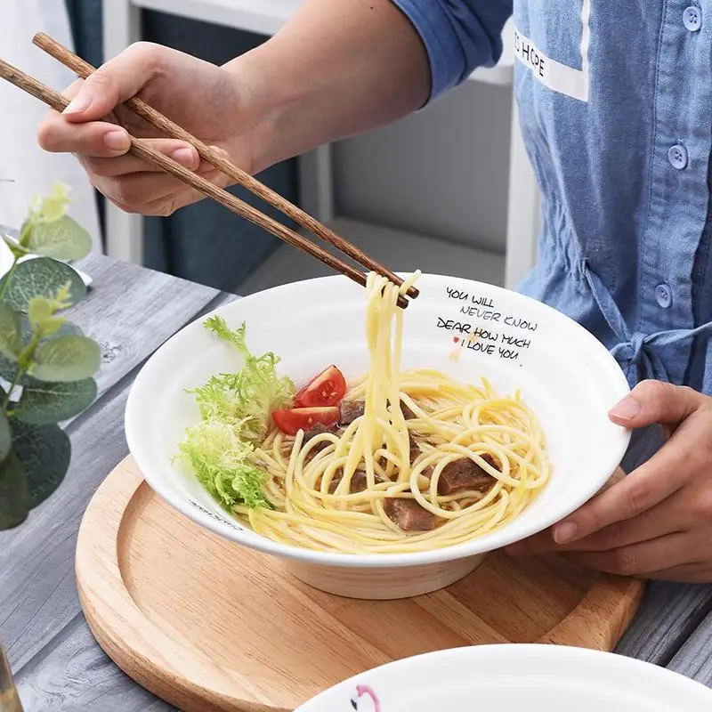 Миска Для рамен из говядины миска для лапши быстрого приготовления супа большая