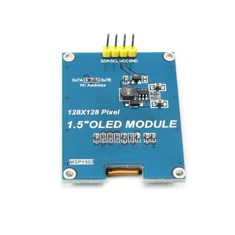 1 5 дюймов 128x128 OLED Щит Модуль дисплей экран кодер с драйвером IC SSD1327 цифровые
