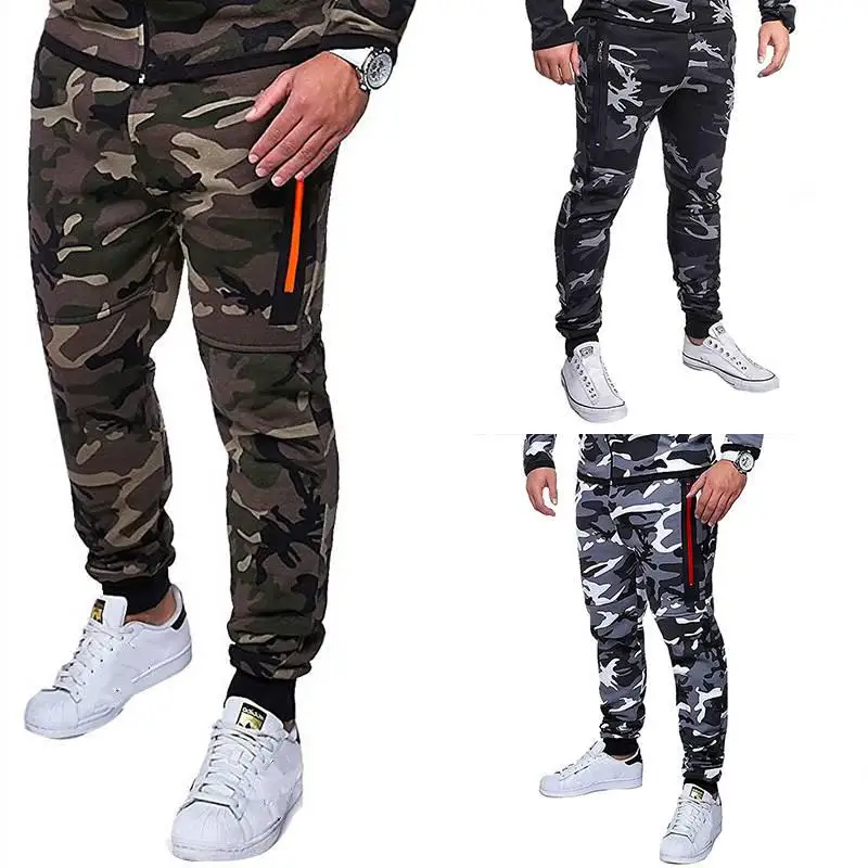

Men Camouflage Gyms Pants Jogger Fitness Bodybuilding Trousers Gyms Runners Sweatpants