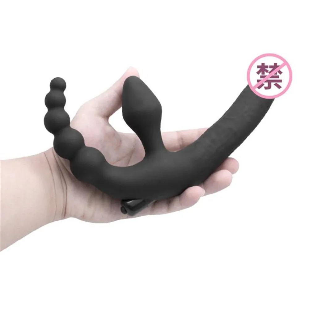 Реалистичный фаллоимитатор вибратор страпон Анальный бисер ягодицы пробка