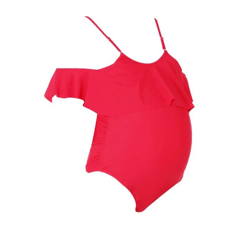 

2021 Summer Swimwear For Pregnant Women One Piece Maternity Sexy Swimsuit Plus Size Off Shoulder Bikini For Women Pregnancy 3XL