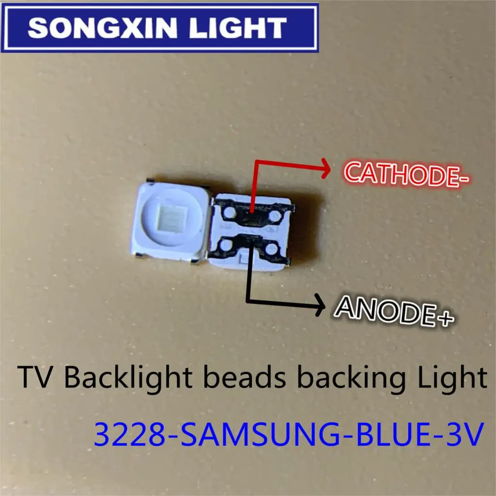 100 шт. специальная светодиодная подсветка Flip Chip LED 1 5 Вт 3 в 3228 2828 spbwh1322s1kvc1нагрудник