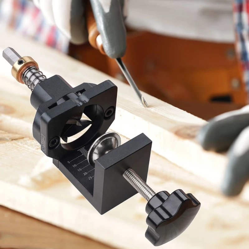 

Adjustable Woodworking Pocket Hole Drill Guide Locator Auxiliary Positioning U4LA