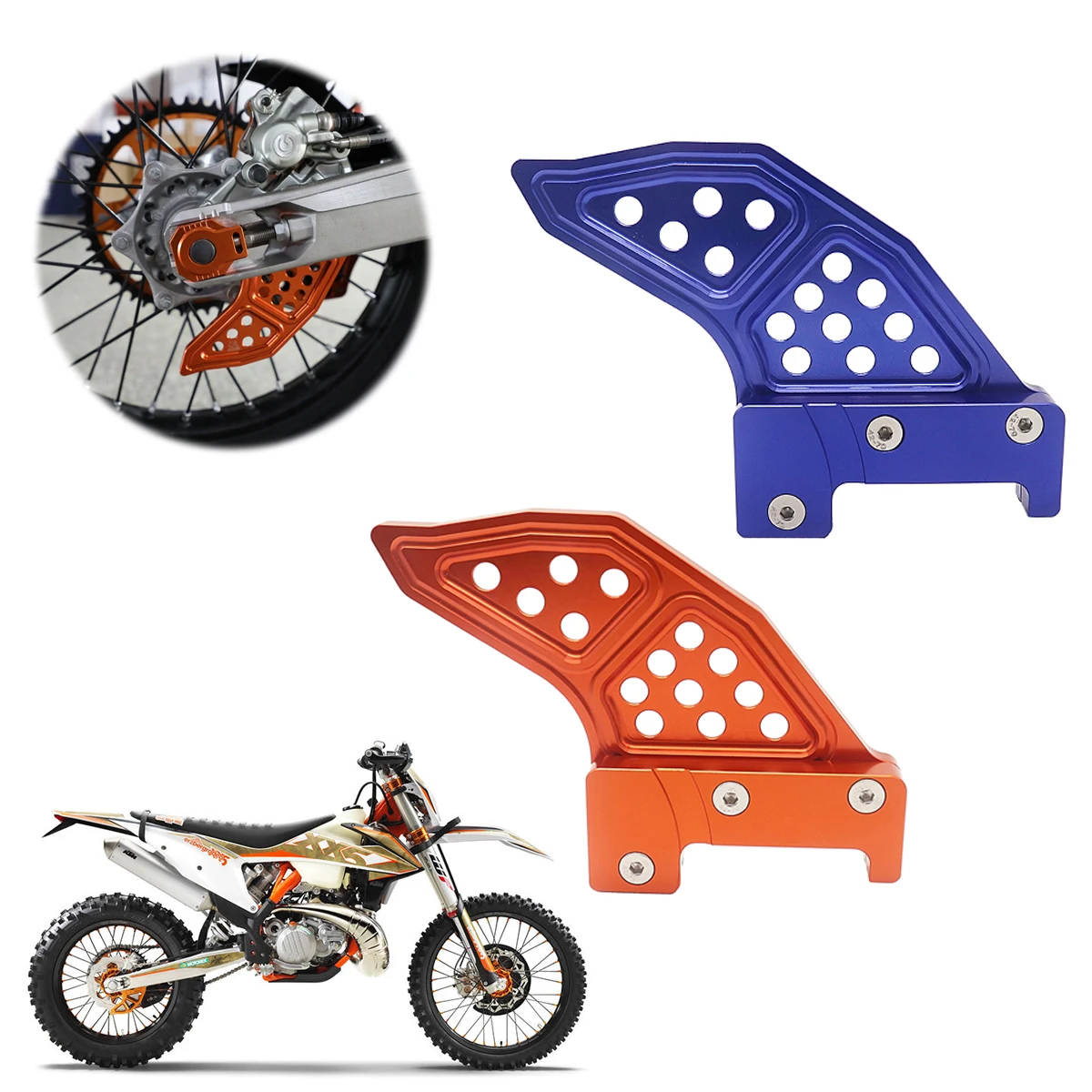

CNC Motorcycle Rear Brake Disc Guard Protector For KTM125-530 XCW XCF-W EXC EXC-F SX SXF XC XCF For Husqvarna TC FC TE 2015-2018