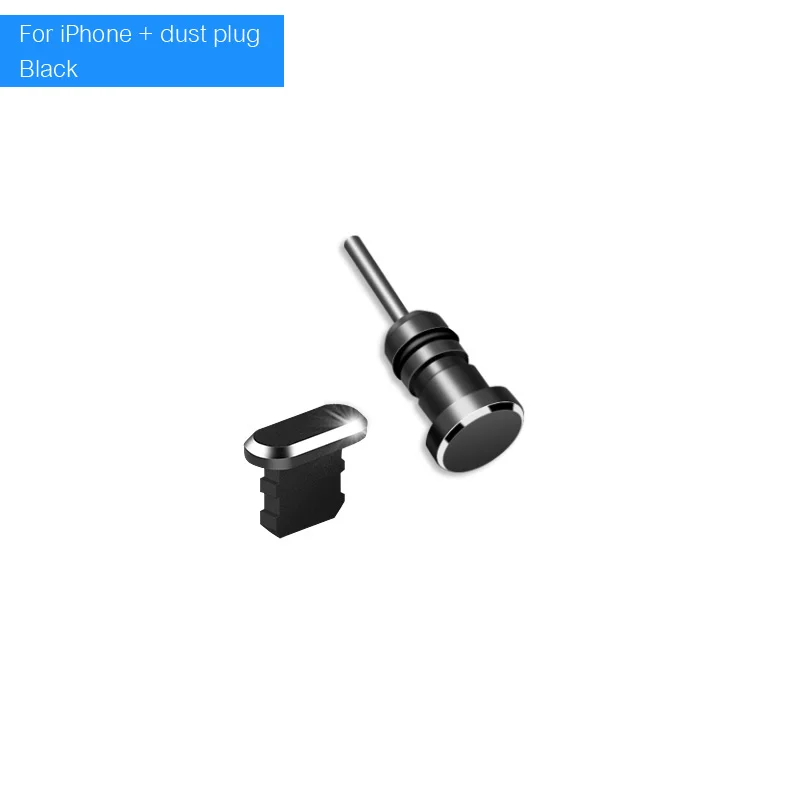 Металлическая Пылезащитная заглушка 3 в 1 Micro USB Type C порт для зарядки разъем