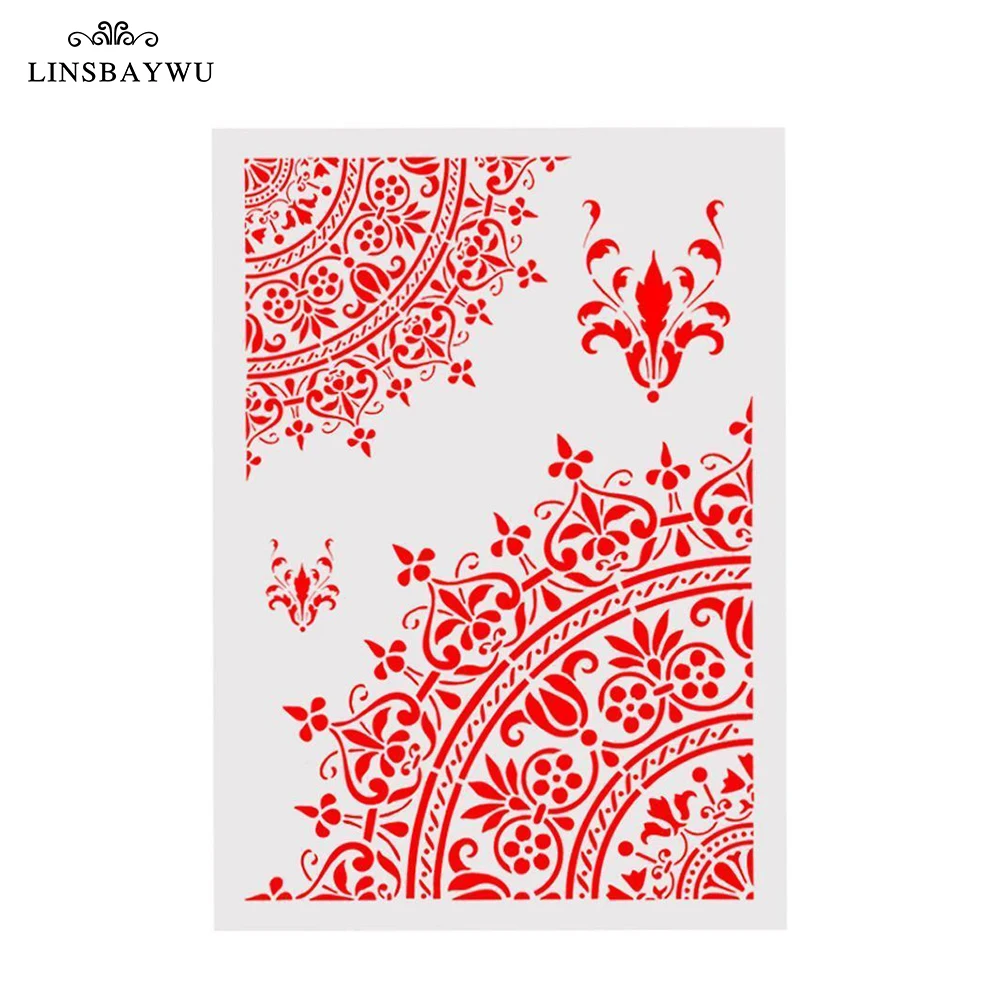 1 шт. наслоения Трафареты шаблон покраски стен штампованная для скрапбукинга