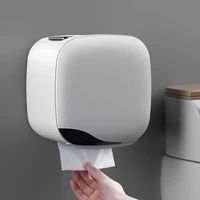 wall mounted toilet paper holder waterproof tray roll tube for toilet paper storage box tray tissue box shelf bathroom