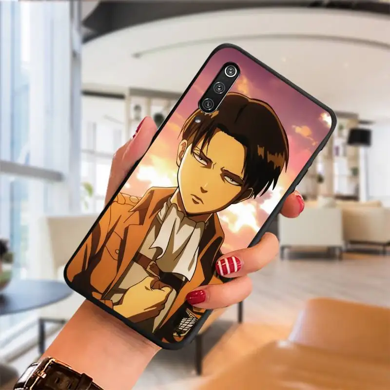 

Attack on Titan Levi Ackerman Phone Case For Samsung S note S10E 6 7 8 9 10 20 plus edge lite Cover Fundas Coque