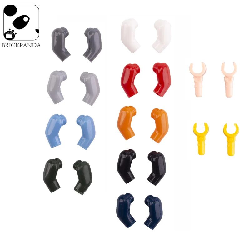 100 шт./лот фигурки кубики рук и детали для тела строительные блоки мини аксессуары