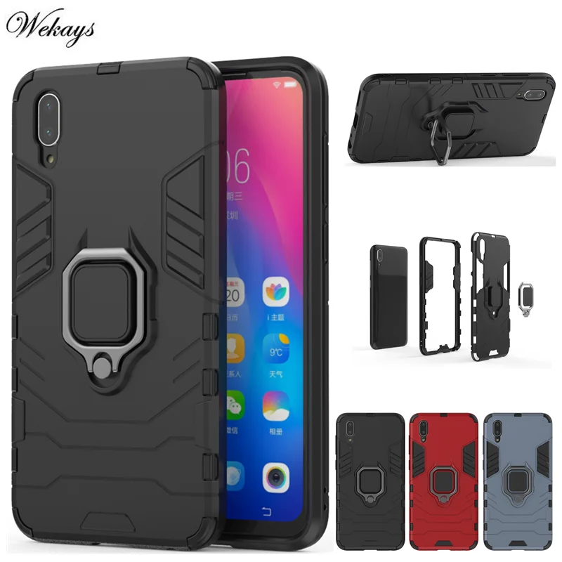 Противоударный чехол-Броня чехол для Vivo Y97 Y83 Y66 Y67 X9 плюс V11 V11i X21S Y17 Y93 Y95 Y91 U1 стенд