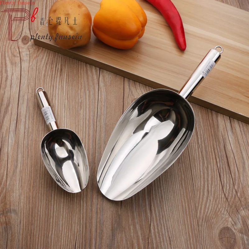 

Ice Scoop Shovel Stainless Steel food flour coffee beans Kitchen&Bar tool 7 sizes: No. 1, 2,3,4,5,6,7