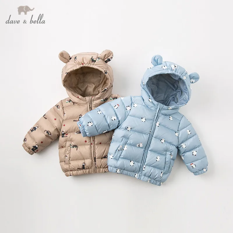 DBW12053 dave bella унисекс Ультра светильник Детский пуховик 90% утиного пуха верхняя
