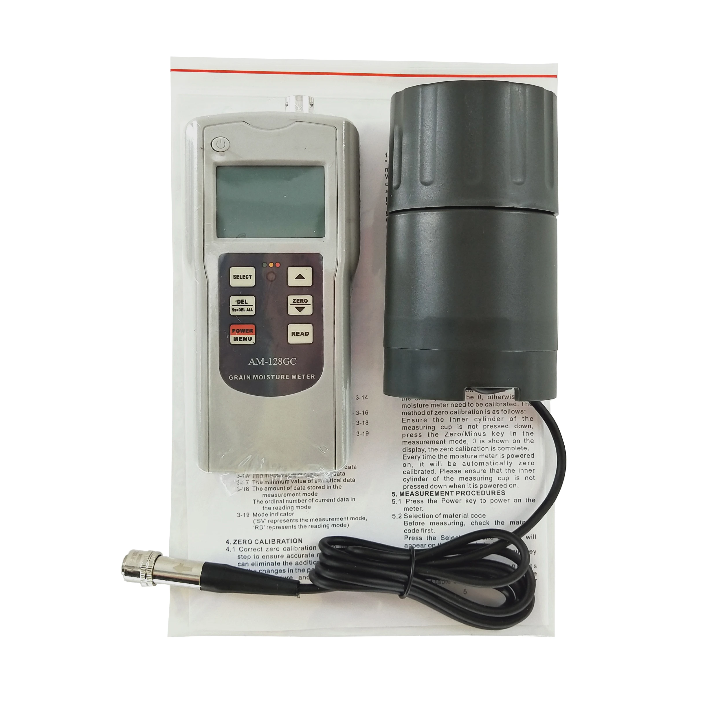 37 видов цифровой Кубок Тип Измеритель Влажности Зерна Тестер 7 ~ 30% диапазон для