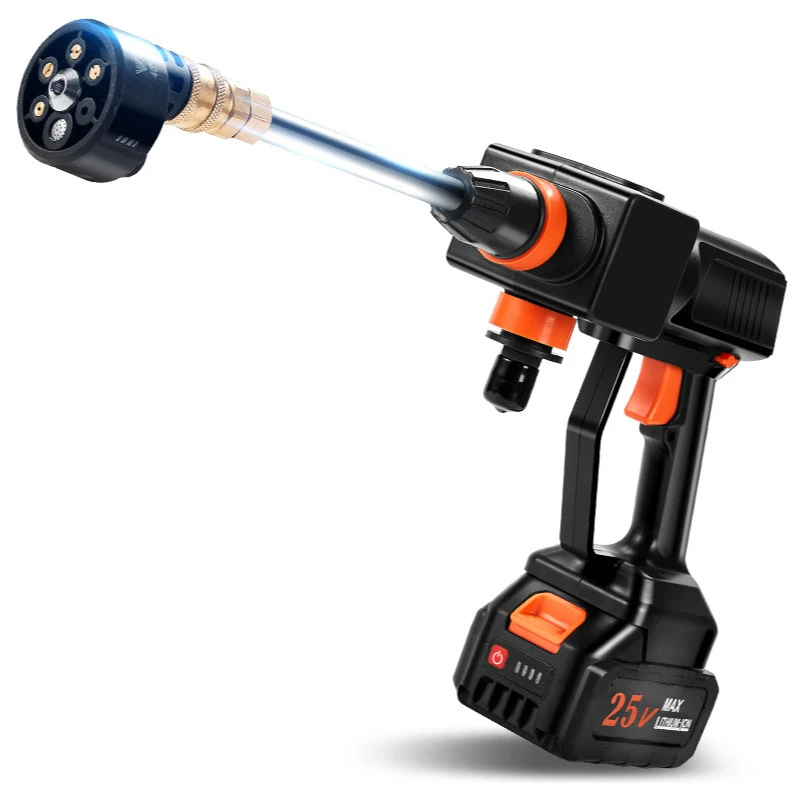 

15600mAh 520W Cordless High Pressure Car Washer Gun Handheld Auto Spray Powerful Car Water Pump Garden Tool 30bar Portable Spray