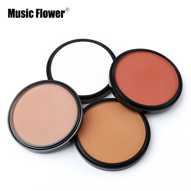 Музыкальный бронзатор для лица с цветами пудра румяна тон палитра макияжа и