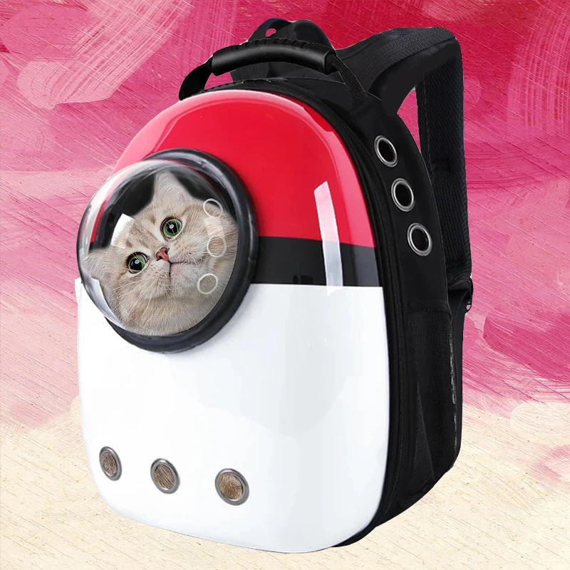 

Cat Backpack Pet Breathable Carrier Bag Travel Space Capsule Cage For Cats Small Dog Outdoor Transport Travel Bags Carrying
