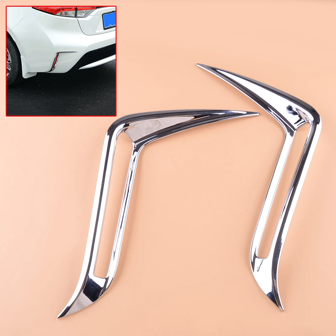 

2 шт. лампа заднего противотуманного фонаря прокладка крышки ABS Пластик подходит для Защитные чехлы для сидений, сшитые специально для Toyota ...