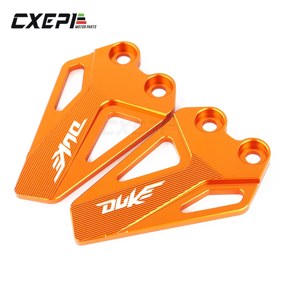 For KTM DUKE390 DUKE250 2017 2018 2019 2020 FootPeg Footrest Rear set Motorcycle Heel Plates Guard Protector CNC Aluminum alloy |