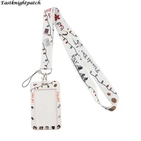 e2744 tv show lanyard keychain keys badge mobile phone rope kids gifts card holder cover with cartoon lanyard